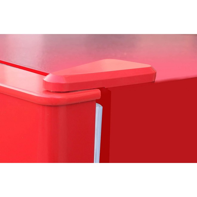 RCA RFR786-RED 2 Door Apartment Size Refrigerator with Freezer, 7.5 cu. ft, Retro Red