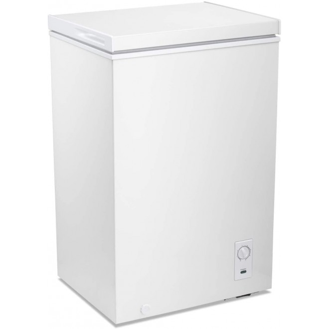 SWHOME Chest Freezer Compact - 2.7/5.0 Cu.ft Small Deep Freezer Spare Freezer with Free-Standing Door Adjustable Thermostat Removable Basket