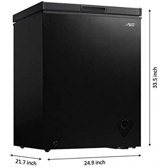 Arctic King 5 Cu ft Chest Freezer, Black