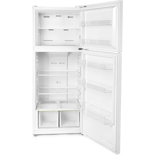 RICCI Apartment Size Refrigerator – 15 Cubic Feet Upright Refrigerator Full Size Fridge – Spacious Interior and Automatic Defrost – LED Lighting and User-Friendly Controller