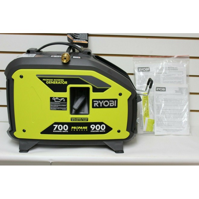 RYOBI 900 WATT PROPANE INVERTER GENERATOR MODEL: #RYI911LP