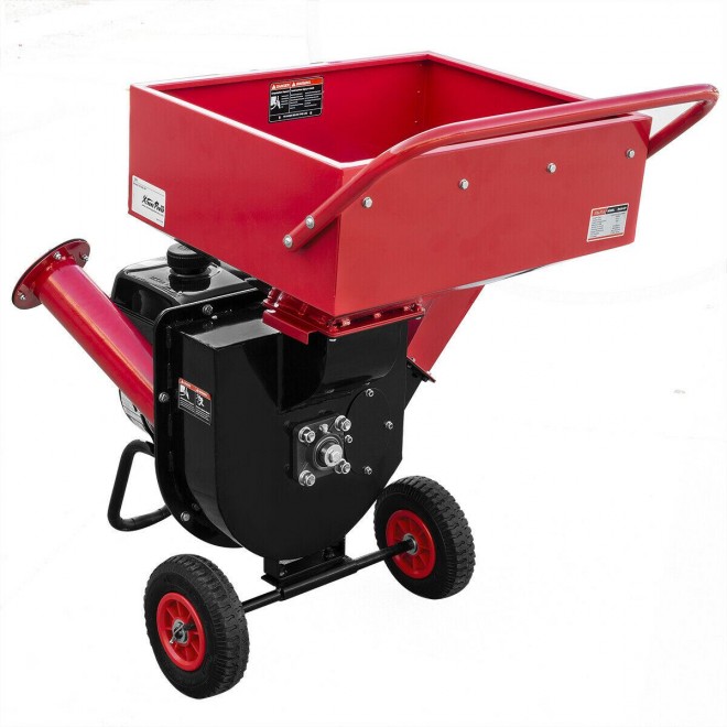 XPUSA 6.5HP Heavy Duty 212cc  Powered 3:1 Pro Wood Chipper Shredder w/ Wheel