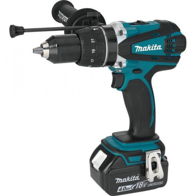 Makita XT263M 18V LXT Li-Ion Cordless 2-Piece Combo Kit (Hammer Drill/ Impact Driver) 4.0 Ah