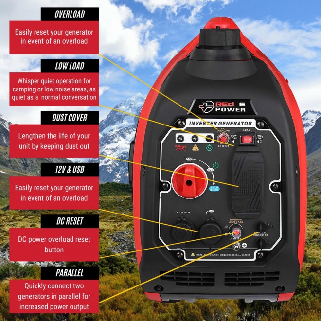 Predator Generators 62523 2,000W Super Quiet Inverter Generator