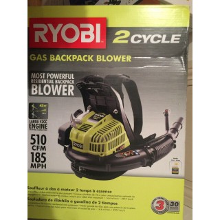 NEW- Ryobi RY08420A BP42 185 MPH 510 CFM  Backpack Leaf Blower