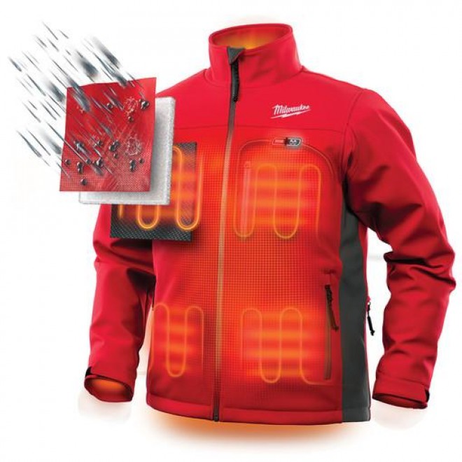 Milwaukee 202R-21L M12 Heated TOUGHSHELL Jacket Kit Large, Red