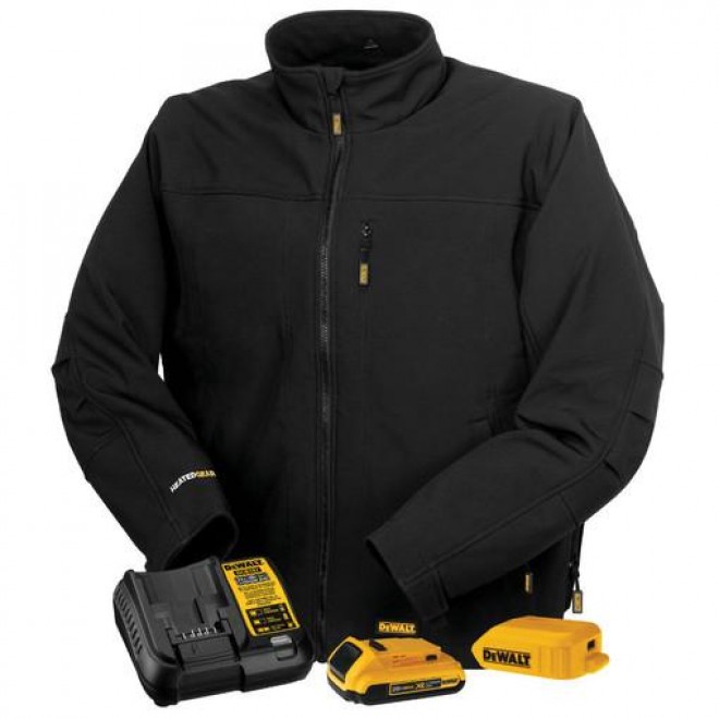 DeWalt DCHJ060ABD1-M Heated Soft Shell Jacket, Black, M