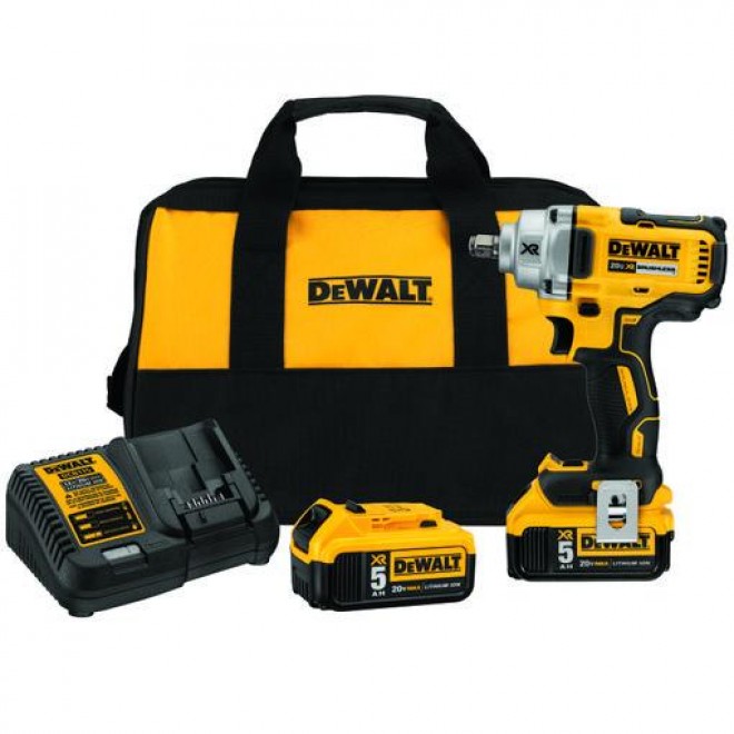 DeWalt DCF894HP2 20V Mid-Range Cordless Impact Wrench with  Ring Anvil Kit