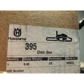 395xp Husqvarna Chainsaw With 20 Bar & Chain In Original Packaging