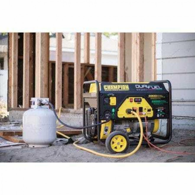 Power Equipment 100231 5500 Watt Dual Fuel RV Ready Portable Generator