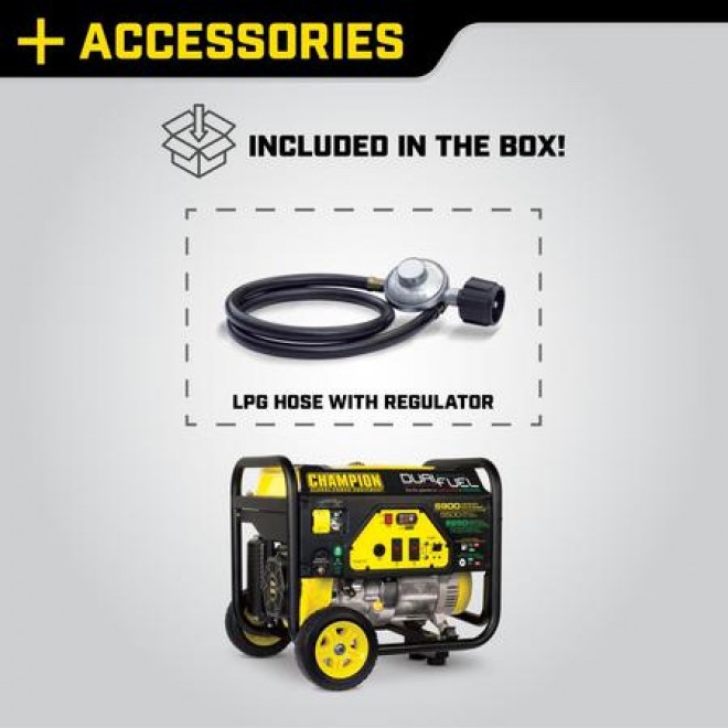 Power Equipment 100231 5500 Watt Dual Fuel RV Ready Portable Generator