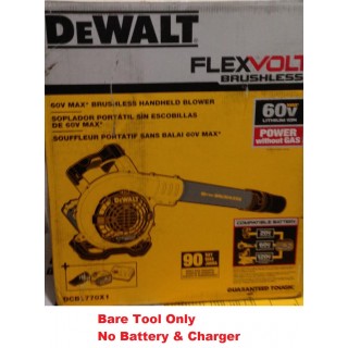 DeWalt DCBL770B FLEXVOLT 60-Volt MAX Lithium 60V Cordless Handheld Leaf Blower
