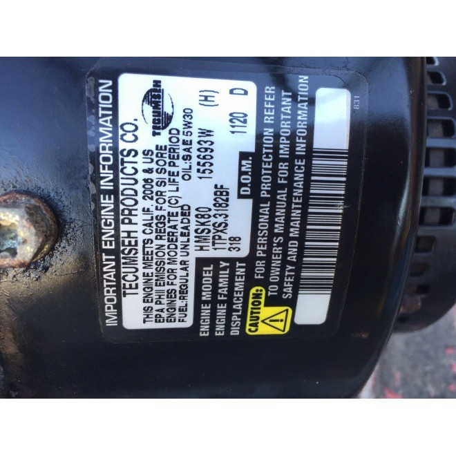 Engine Snow Blower Tecumseh 8hp Engine Block HMSK80