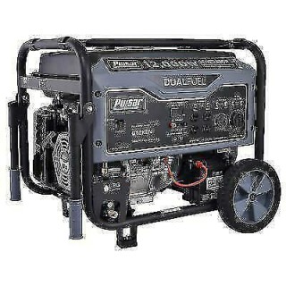 Pulsar G12KBN 12000W Dual Fuel Portable Generator - Space Gray
