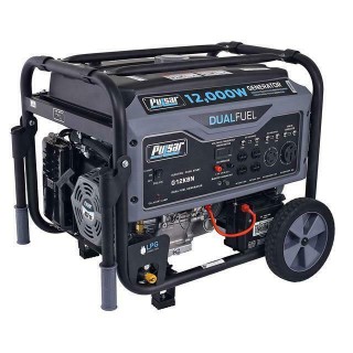 Pulsar G12KBN 12000W Dual Fuel Portable Generator - Space Gray