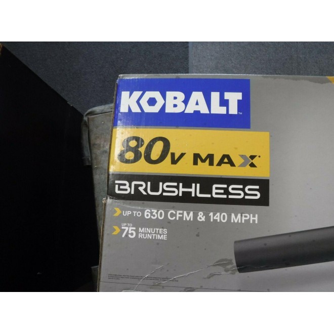 Kobalt KHB 2580-06 80V Li-Ion 630-CFM Brushless Cordless Electric Leaf Blower