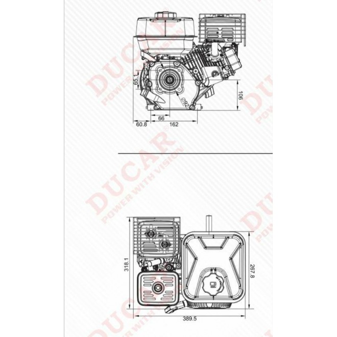 ToolTuff 212cc 7.5 hp Electric Start oline Engine Reliable 4 Stroke Motor