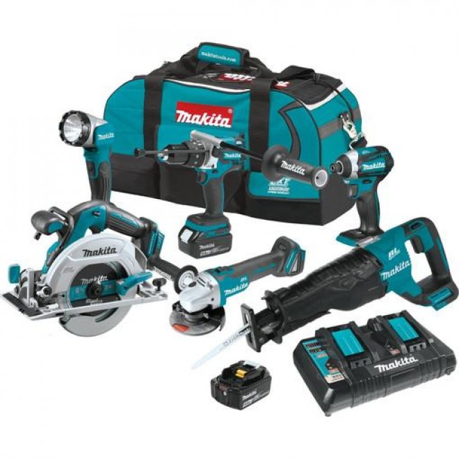 Makita XT611PT 18V LXT Li-Ion Brushless Cordless 6 Piece Combo Kit